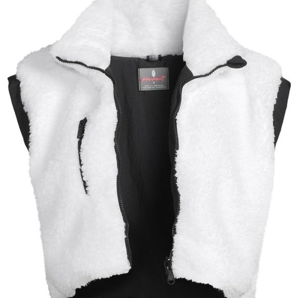 FP Movement by Free People Jackets & Blazers - FP Movement by Free People Reversible Black and White Faux Fur Vest